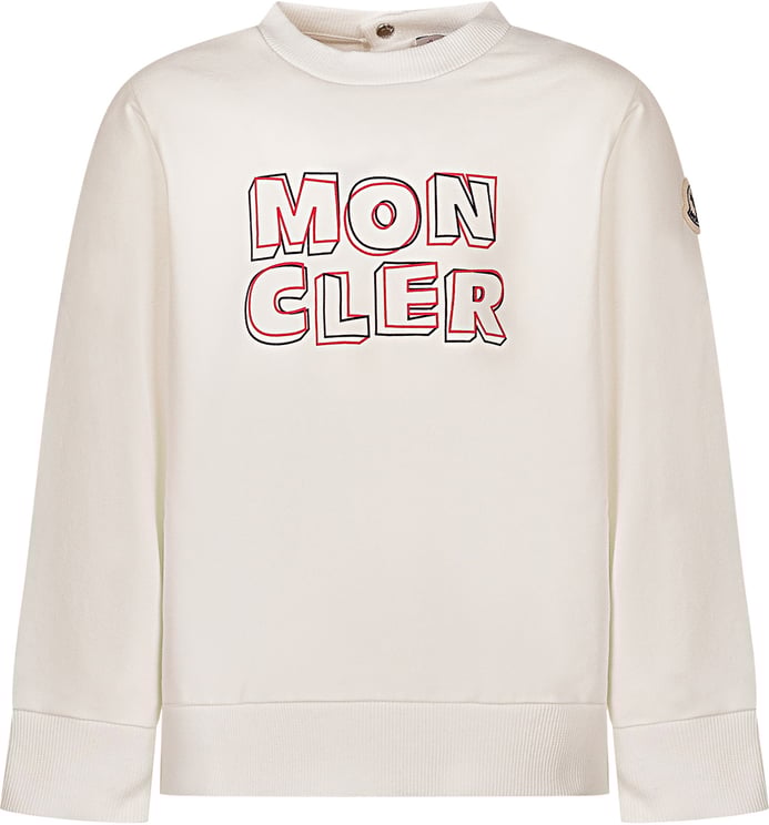 Moncler Felpa Girocollo con Stampa Lettering
