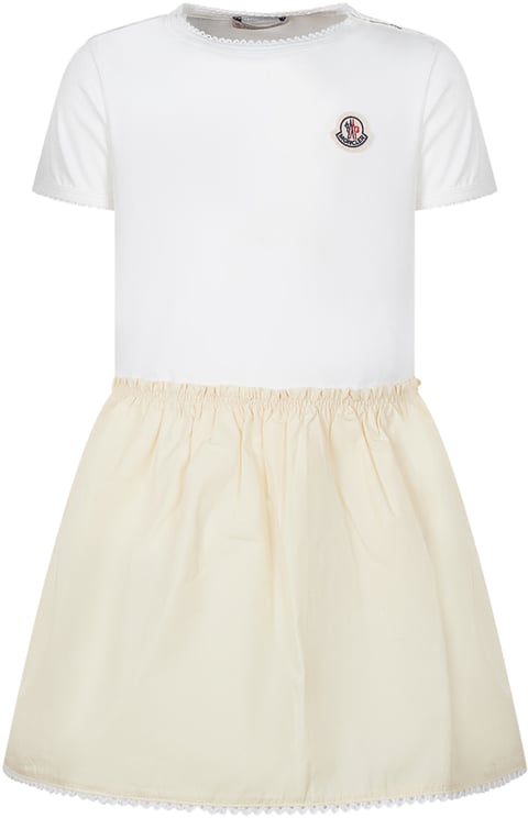 Moncler Abito con T-shirt e Gonna Arricciata