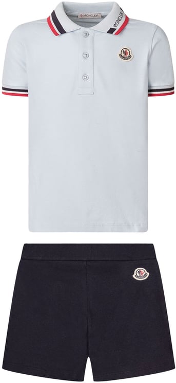 Moncler Set Polo e Shorts con Logo