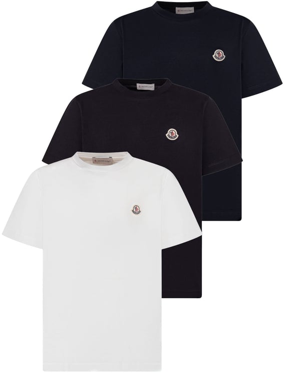 Moncler Set di T-shirt con Girocollo