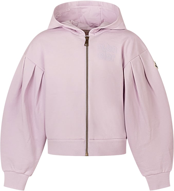 Moncler Cardigan con Cappuccio e Zip