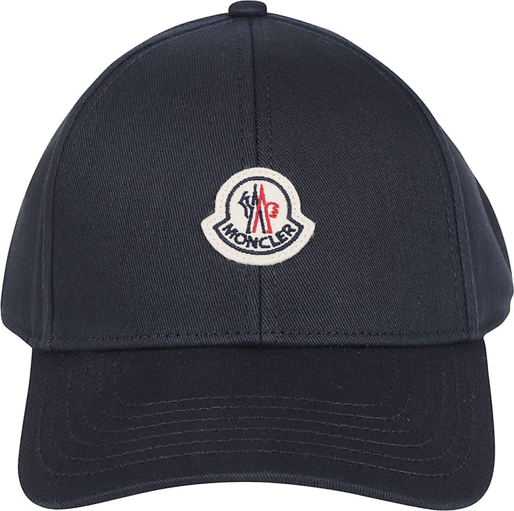 Moncler Logo Baseball Cap Blue