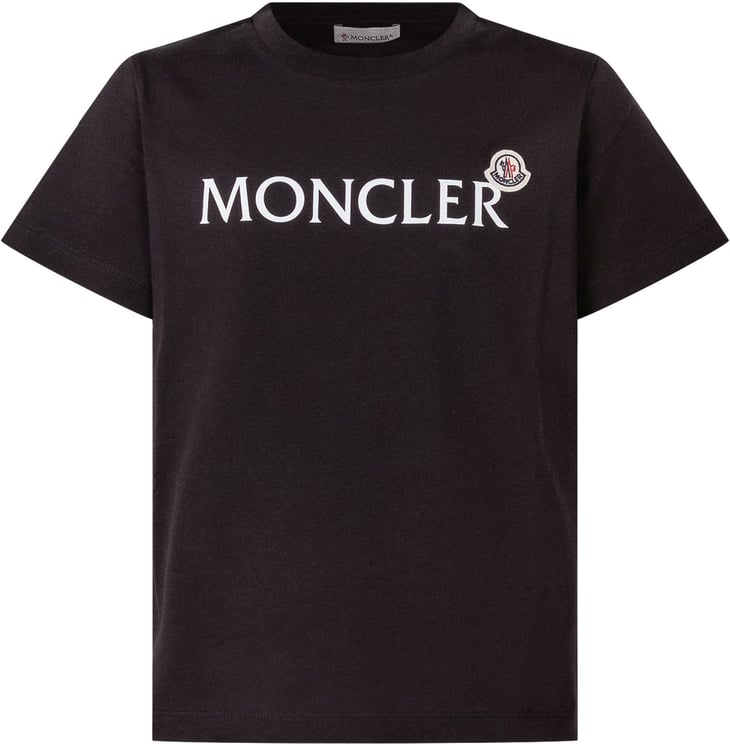 Moncler T-shirt con Maxi Scritta Frontale