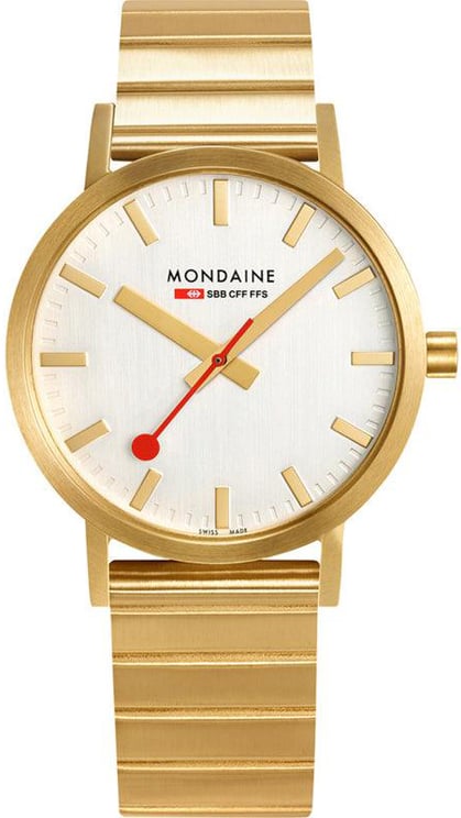 Mondaine Mondaine M660.30360.16SBM Classic Horloge - Staal - Goudkleurig - 40mm
