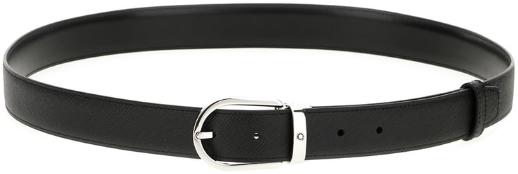 Montblanc Montblanc Black leather reversible belt