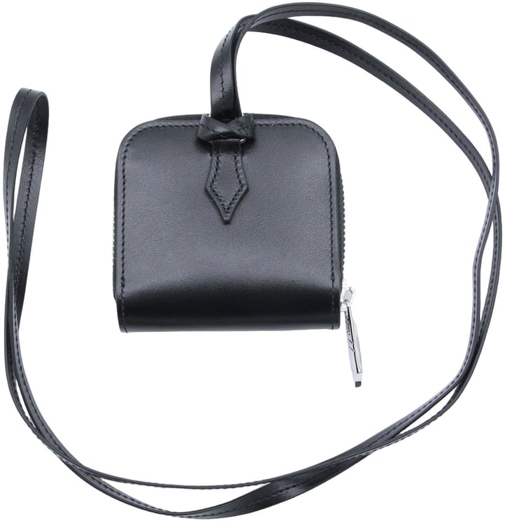 Montblanc Compact Square Wallet with Silver Pull Tab