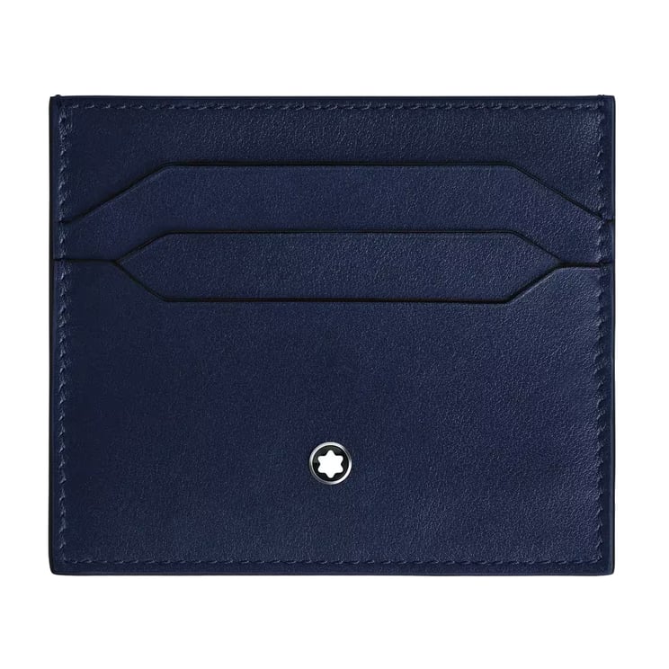 Montblanc Leather Card Holder with Circular Logo Detail