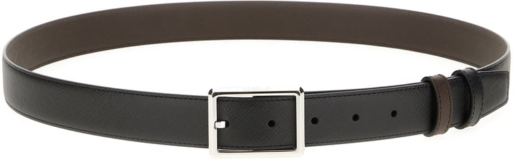 Montblanc Montblanc Black leather reversible belt