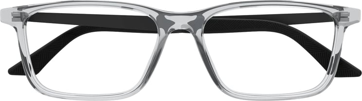 Montblanc Eyeglasses Montblanc MB0333O 002 grey black transparent 55/17/150