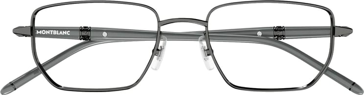 Montblanc Eyeglasses Montblanc MB0347O 006 ruthenium grey transparent 54/19/150