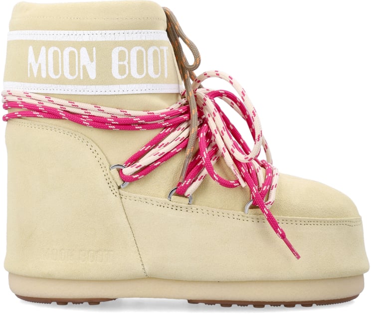 Moon Boot Classic Low Suede Leaces Giallo