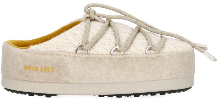 Moon Boot Flat Shoes Ivory