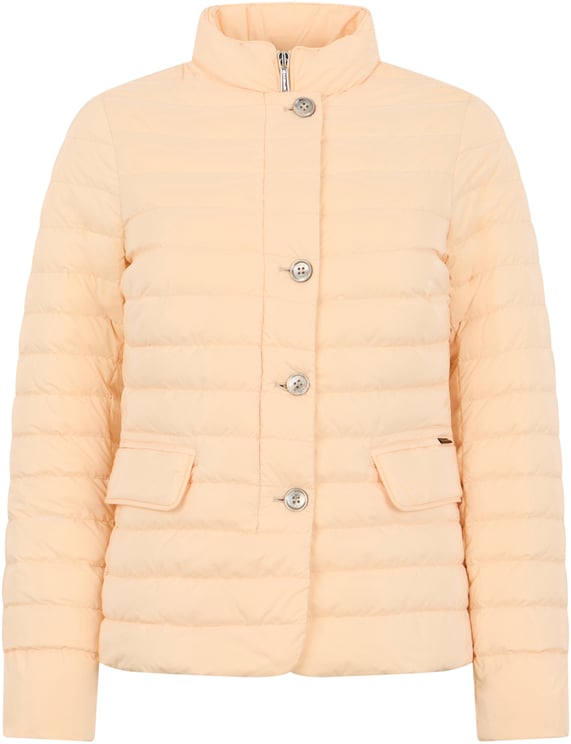 Moorer Light padded pink jacket with pockets.