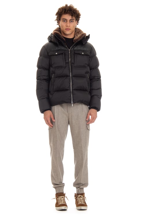 Moorer Nylon & Leather Bomber Mod. Alarick-Peh