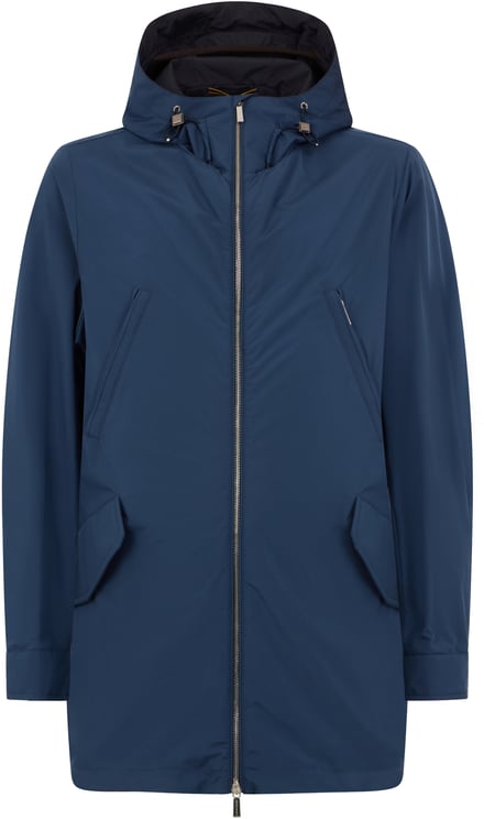 Moorer Stylish dark blue windbreaker versatile