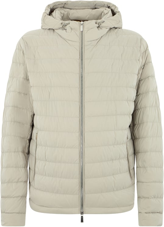 Moorer Lightweight jacket with hood in durable nylon