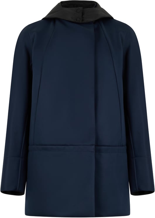 Moorer Elegant versatile dark blue minimalist jacket