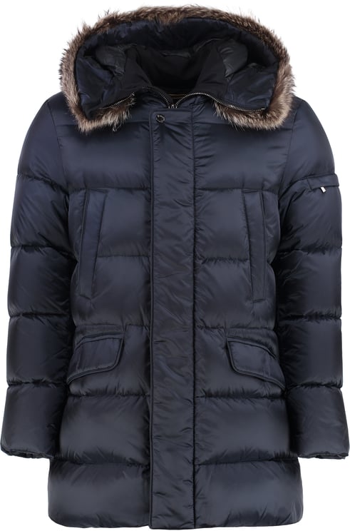Moorer Fur trimmed hood down jacket