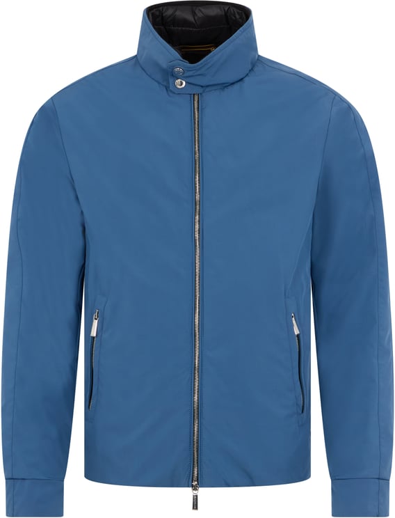Moorer Blue padded jacket with casual and versatile design.