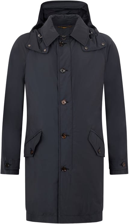 Moorer Long Jacket Elegant Man with Integrated Hood