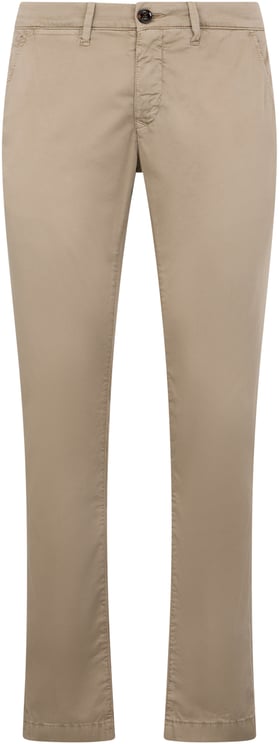 Moorer Beige casual and versatile trousers.
