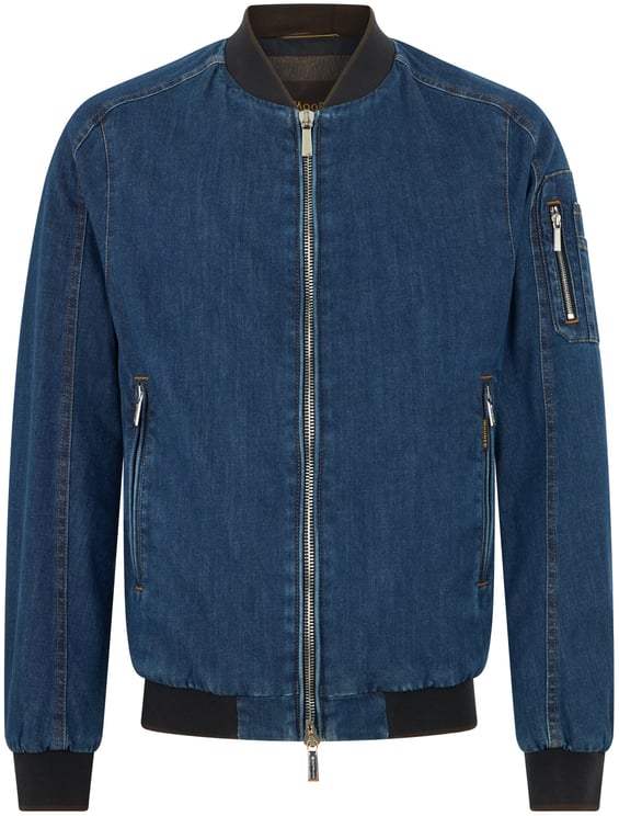 Moorer Modern blue denim jacket for any occasion