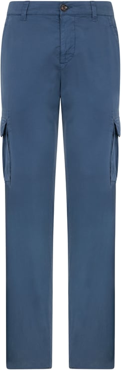 Moorer Cargo pants in shades of blue, casual and versatile.