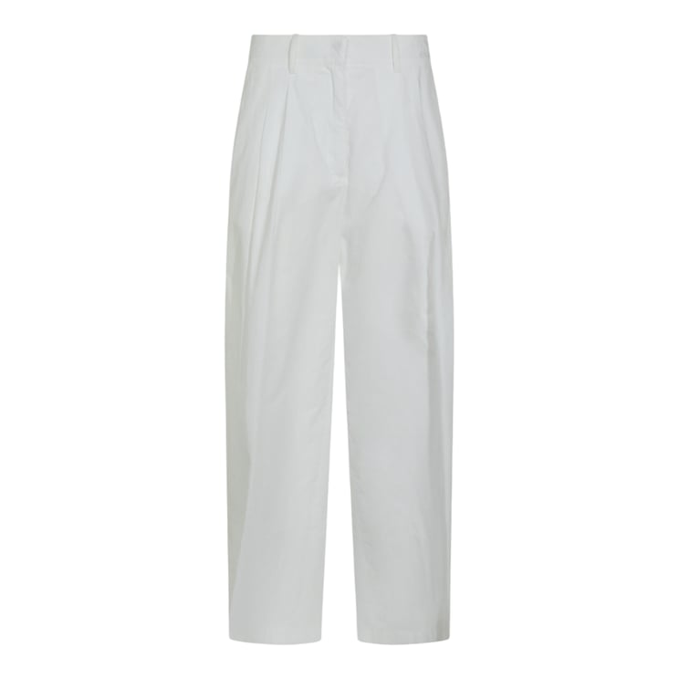 Moorer High-Waisted Straight-Leg Trousers With Pleated Front And Welt Pockets