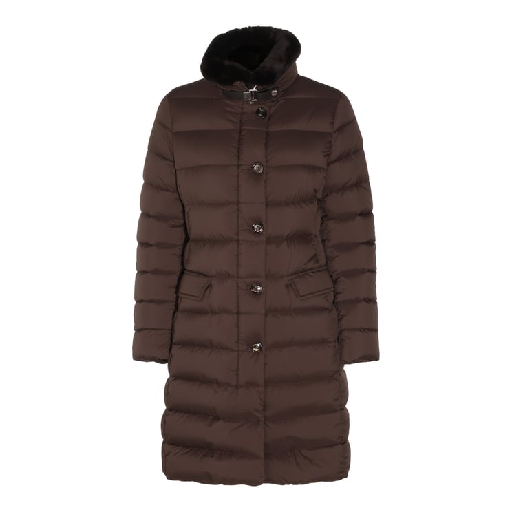 Moorer Mid-Length Quilted Down Jacket