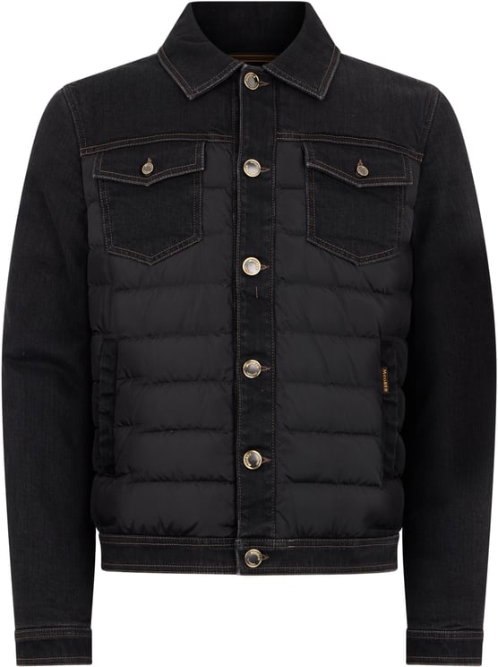 Moorer Black padded jacket, elegant and versatile.