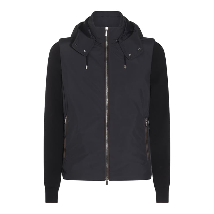 Moorer Men'S Casual Jacket With Padded Front