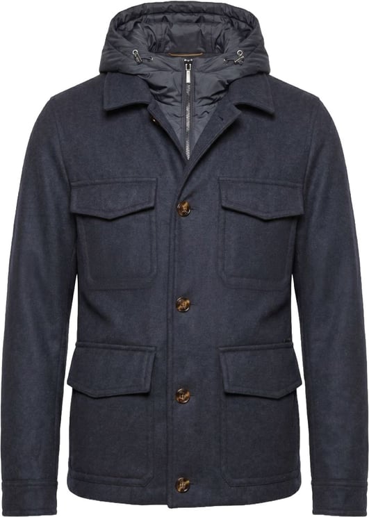 Moorer Coats Blu Grey