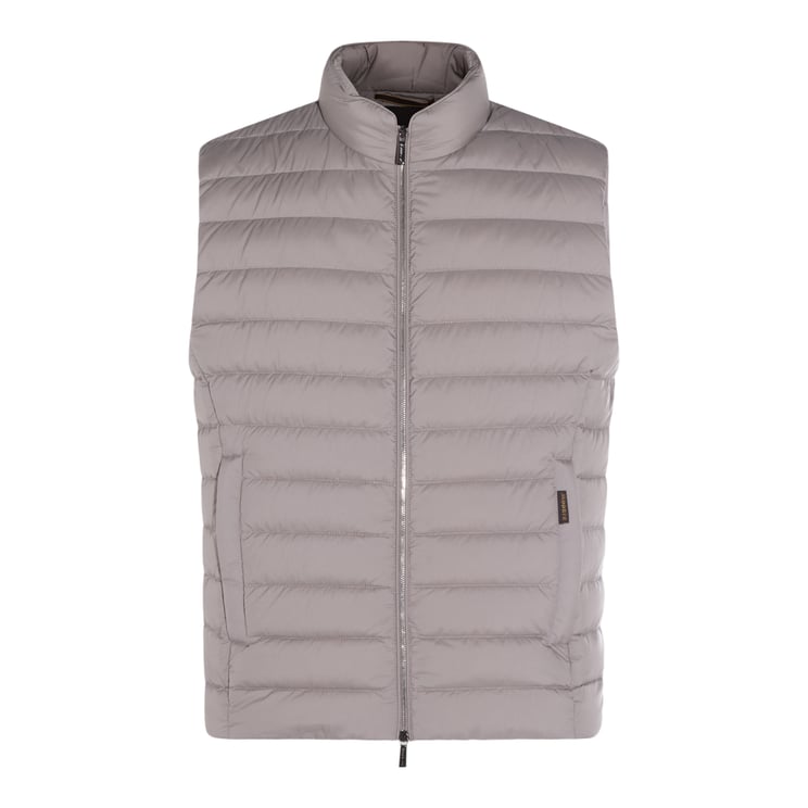 Moorer Tailored Neutrals Mid-Thigh Coat with Notched Lapel