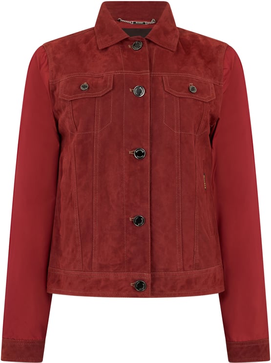 Moorer Light red jacket with casual and versatile design.