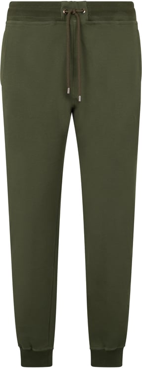 Moorer Dark green athletic pants, minimalist and versatile.