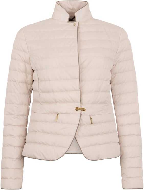 Moorer Beige padded jacket elegant and versatile