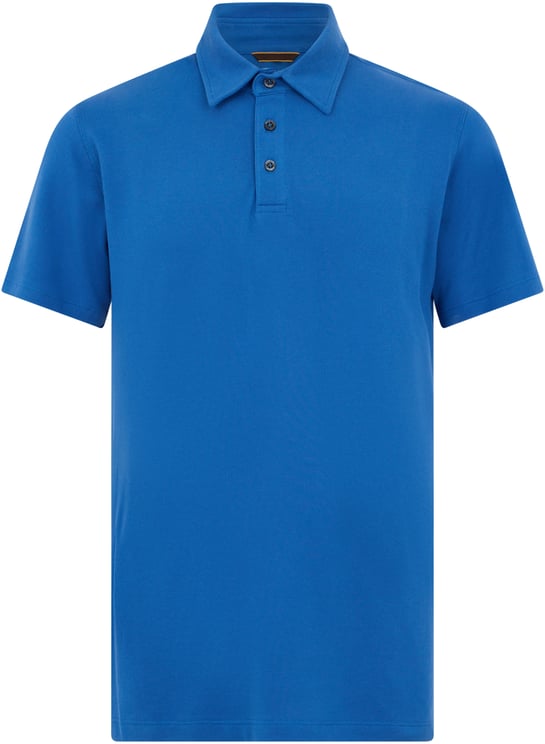 Moorer Elegant and Comfortable Blue Polo for You