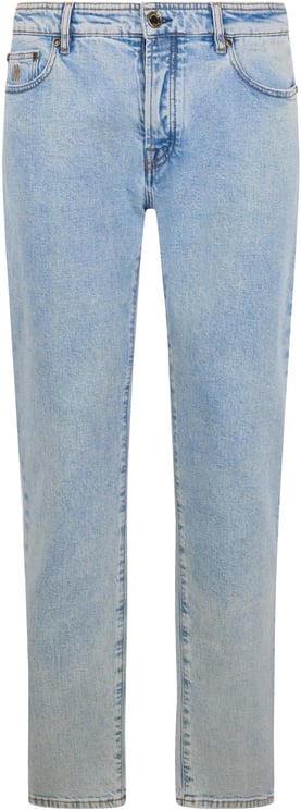 Moorer Light denim jeans with straight fit