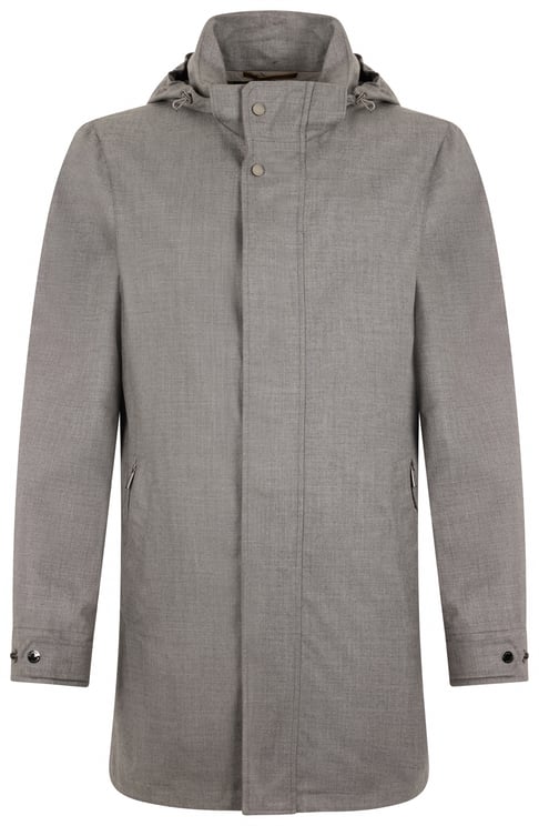 Moorer Light gray technical jacket elegant and functional