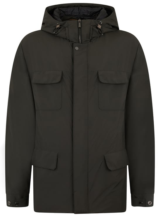 Moorer Elegant jacket with hood and practical pockets