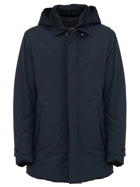Moorer Nylon Jacket With Hood And Functional Design