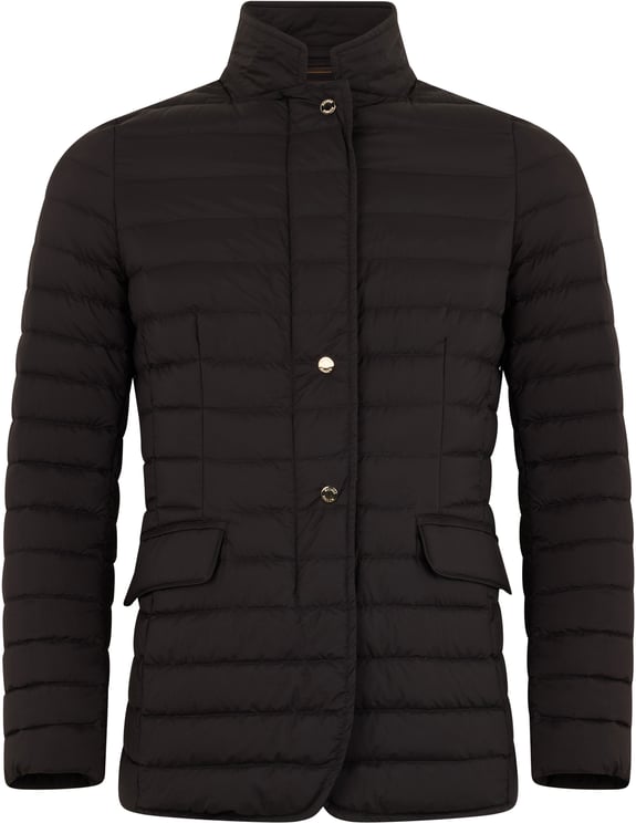 Moorer Black padded jacket with versatile and casual design