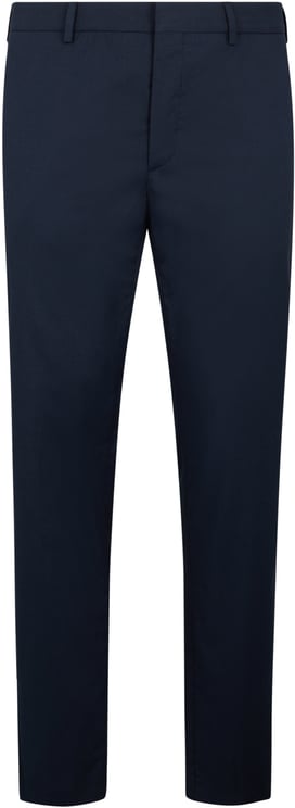 Moorer Elegant slim dark blue versatile pants
