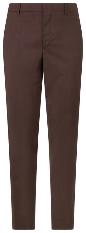 Moorer Elegant slim brown trousers for every occasion