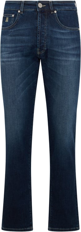 Moorer Bootcut dark blue jeans.
