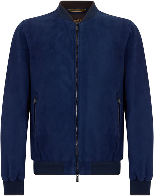 Moorer Blue suede jacket