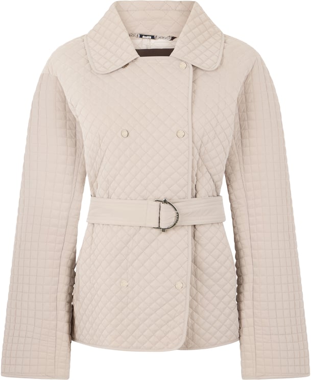 Moorer Elegant beige jacket with belt