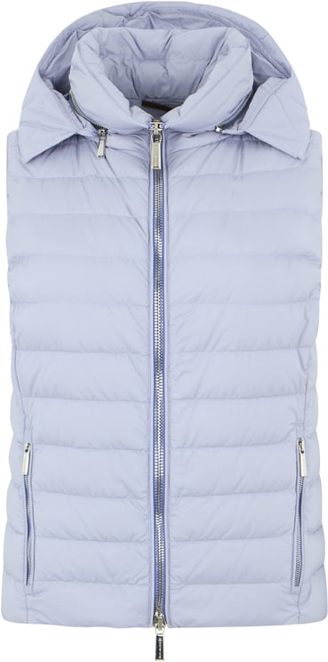 Moorer Lilac padded gilet elegant and versatile