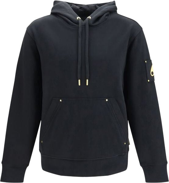 Moose Knuckles Moose Knuckles Black Cotton Sweatshirt