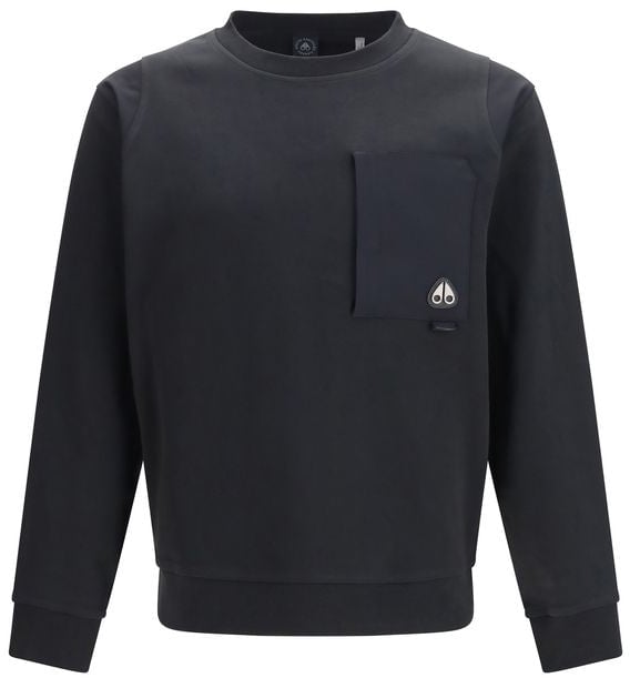 Moose Knuckles Moose Knuckles Black Cotton Sweatshirt